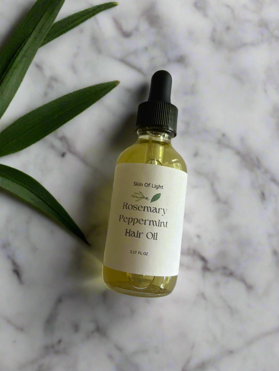 Rosemary Peppermint Hair Oil - Natural Hair Growth Oil