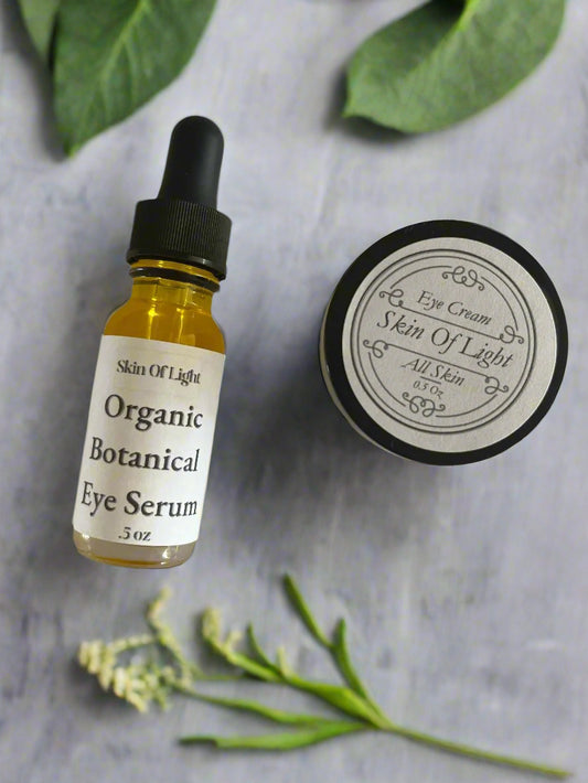 Eye Duo: Organic Botanical Eye Serum + Eye Cream