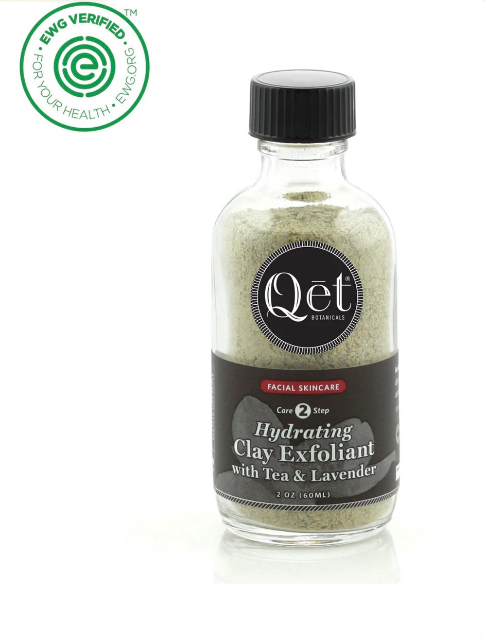 Qēt Botanicals Hydrating Clay Exfoliant with Tea & Lavender - Skin of Light