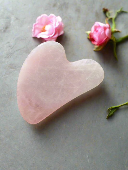 Natural Rose Quartz Gua Sha - Skin of Light