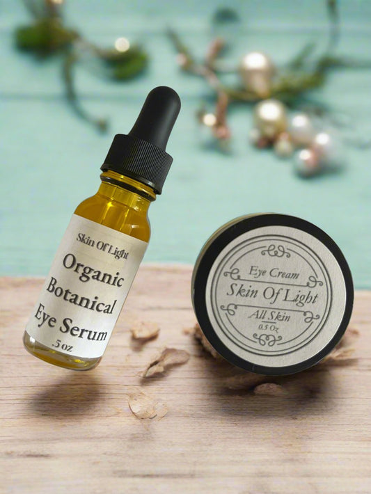 Eye Duo: Organic Botanical Eye Serum + Eye Cream