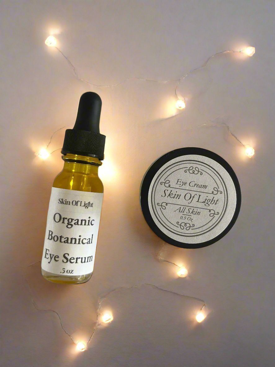 Eye Duo: Organic Botanical Eye Serum + Eye Cream