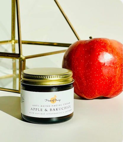 Apple & Bakuchiol Facial Cream - Retinol Alternative + Collagen