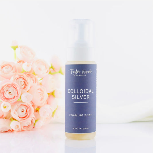 Colloidal Silver Organic Foaming Cleanser | Gentle Relief for Skin Woes