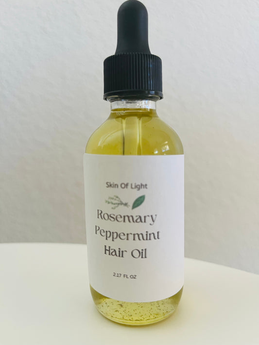 Rosemary Peppermint Hair Oil - Natural Hair Growth Oil