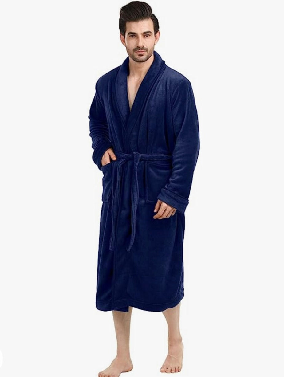 Luxurious Spa Robe - Plush Fleece Bathrobe for Ultimate Comfort